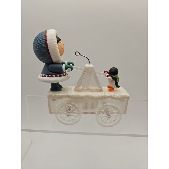 2021 Hallmark Frosty Friends Christmas Ornament/ HANDCAR HIGH JINKS (421) - Picture 4 of 7